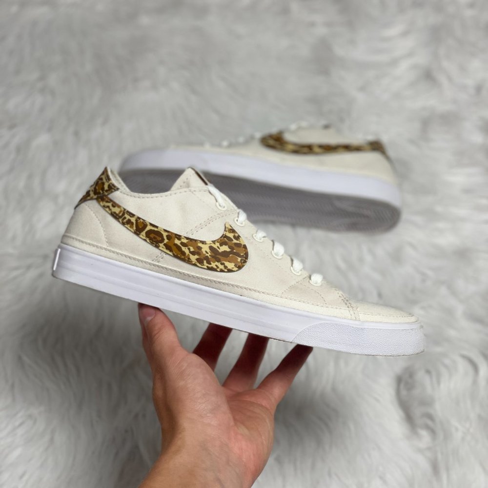 Nike Court Legacy Next Nature Low Mens Shoes White Gold DH3161-105 VNDS Size 9.5 - Picture 1 of 7